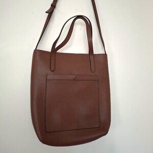 Banana Republic 12-hour Cognac Leather Tote